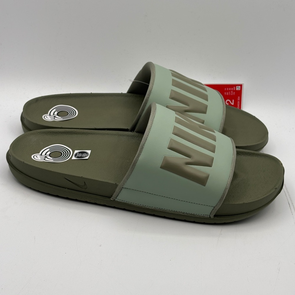 Nike Offcourt Slide Shoes Mens Size 12 Silver Sage Jade Horizon BQ4639-304